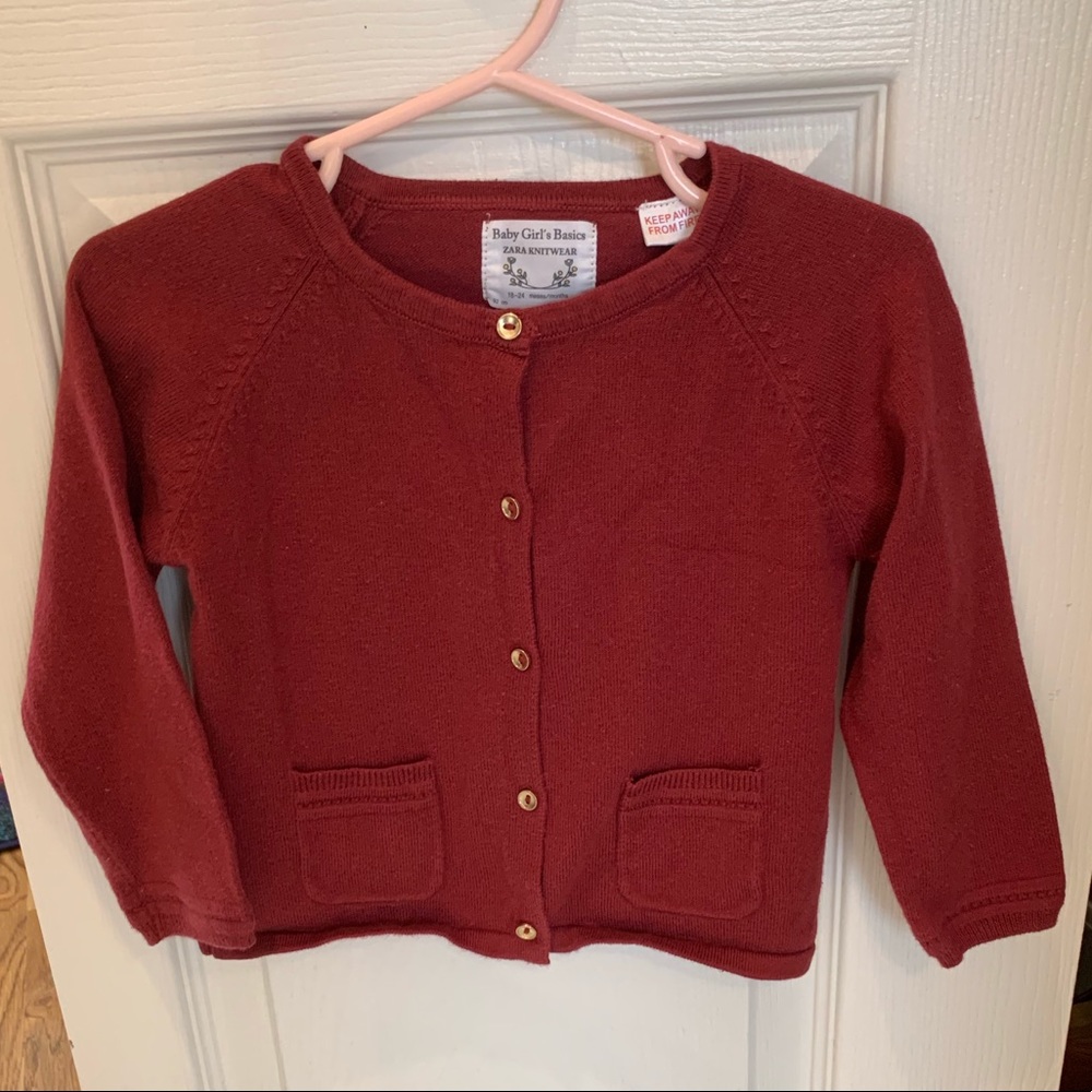 Zara cotton knit cardigan